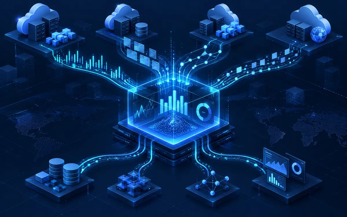 Abstract VexEagle cloud engineering artwork for Cloud Monitoring Strategy: Metrics, Logs, Traces and Alerting